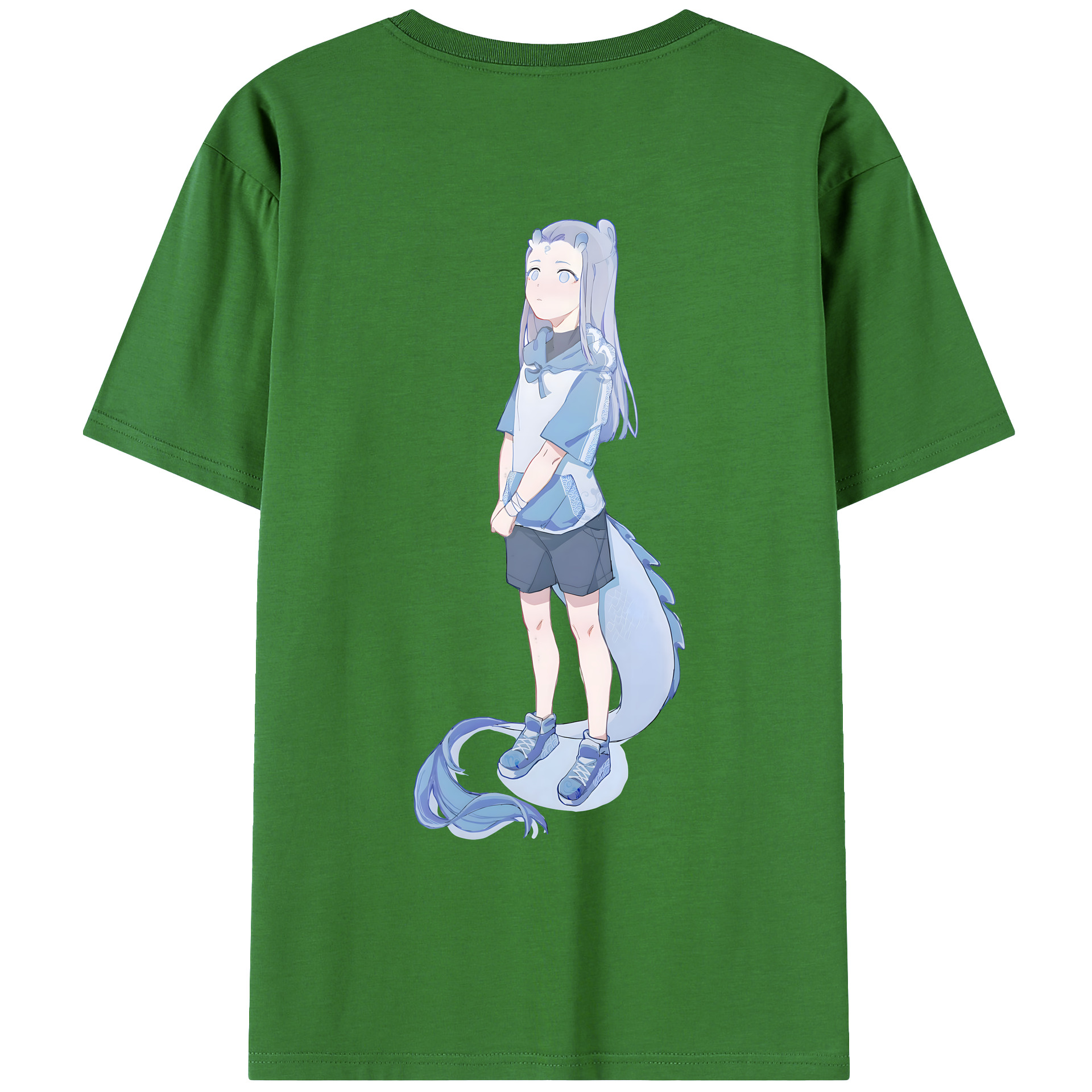 （画像用） Ne Zha 2 ナタ 魔童の大暴れ レディース半袖Tシャツ(バックプリント)